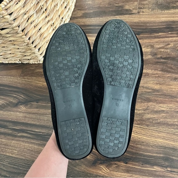 Birdies The Starling Black Velvet Flats 13 - Picture 5 of 7